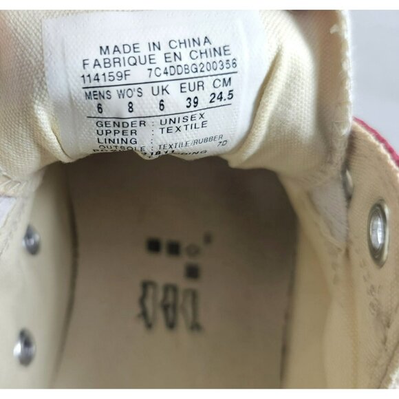 Converse All Star Stencil Kit Unisex  Red/White No Lace Slip-On Shoes Size M6/W8 - Picture 9 of 14